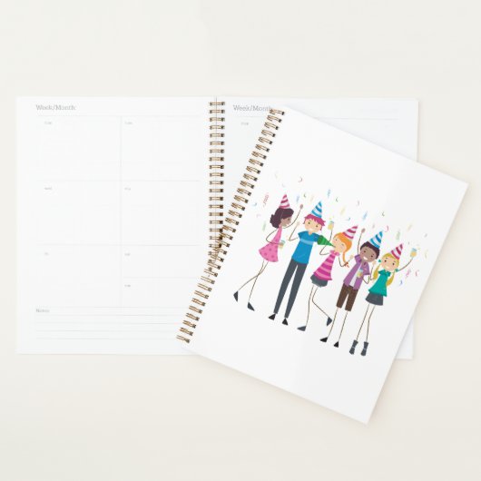 Colorful Cartoon Kids Party Celebration Planer (Anzeige)