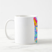 Colorful Cat Mug | Cute Artistic Cat Illustration Kaffeetasse (Links)