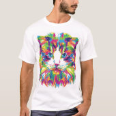 Colorful Cat T-Shirt (Vorderseite)