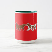 Colorful Cavalier Parade Zweifarbige Tasse (Mittel)