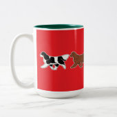 Colorful Cavalier Parade Zweifarbige Tasse (Links)