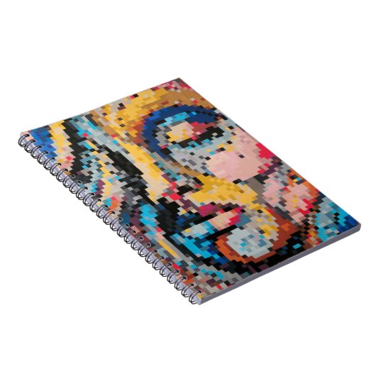 Colorful Celebration in Pixel Style Notizblock (Rechte Seite)