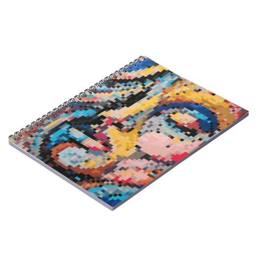 Colorful Celebration in Pixel Style Notizblock (Linke Seite)