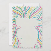 Colorful Celebration Party Invitation Einladung (Rückseite)