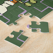 Colorful Cellos Pattern Blues Puzzle (Seite)