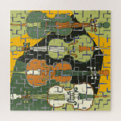 Colorful Cellos Pattern Blues Puzzle (Horizontal)