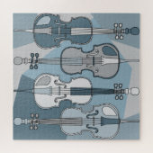Colorful Cellos Pattern Blues Puzzle (Horizontal)