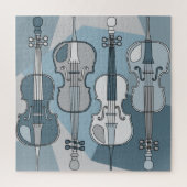 Colorful Cellos Pattern Blues Puzzle (Vertikal)