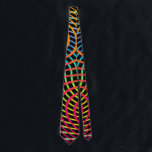Colorful Chaos Fun Art Tie Krawatte<br><div class="desc">This fun tie has my original graphic artwork - featuring my digital abstract painting in an illustrated artsy style. The main color tones are yellow, pink, and blue. This tie is printed on front and back for a cohesive appearance. It would make a great gift for Father's Day, a birthday...</div>