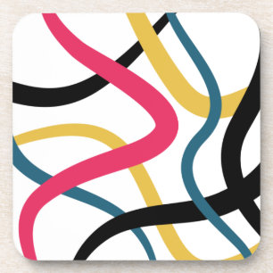 Colorful, chaotic, bold vibrant modern graphic art getränkeuntersetzer