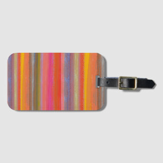 Colorful Charcoal Boho Stripes Gepäckanhänger