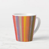 Colorful Charcoal Boho Stripes Milchtasse (Rechte Ecke)