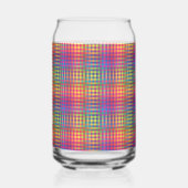 Colorful Checker Abstract Pattern Dosenglas (Rückseite)
