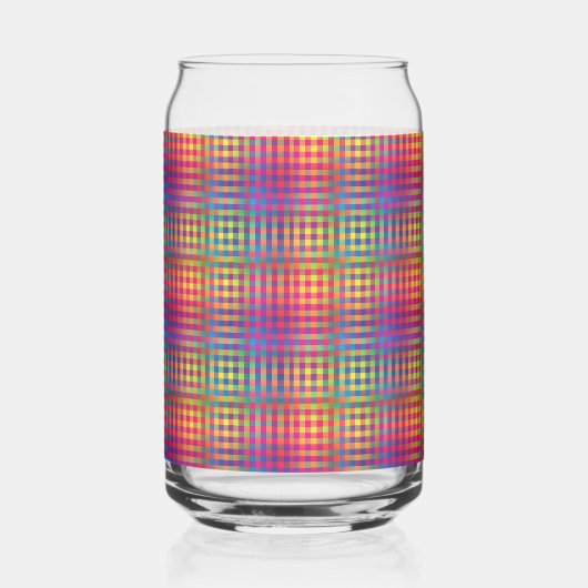 Colorful Checker Abstract Pattern Dosenglas (Rechts)