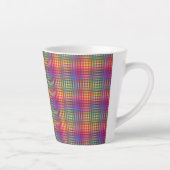 Colorful Checker Abstract Pattern Milchtasse (Rechts)