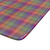 Colorful Checker Abstract Pattern Schneidebrett (Ecke)