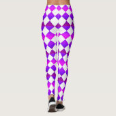 Colorful Checker Diamond Pattern Leggings (Rückseite)
