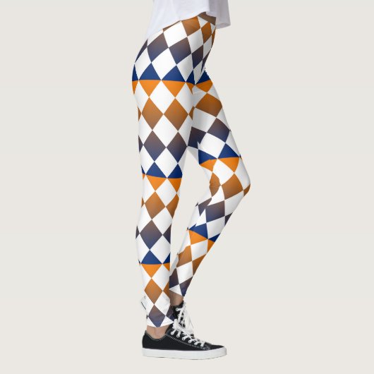Colorful Checker Diamond Pattern Leggings (Rechts)