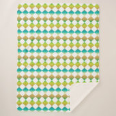 Colorful Checker Diamond Pattern Sherpadecke (Vorderseite)