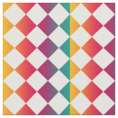 Colorful Checker Diamond Pattern Stoff (Nahaufnahme)