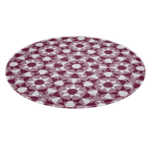 Colorful Checker Diamond Plaid Pattern Schneidebrett (Ecke)