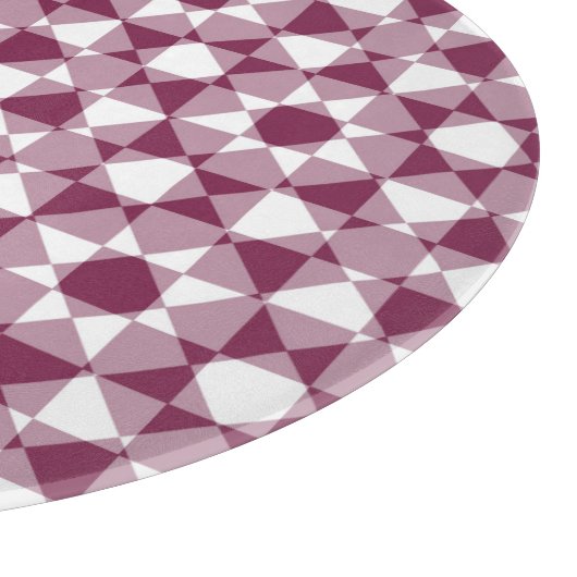 Colorful Checker Diamond Plaid Pattern Schneidebrett (Ecke)