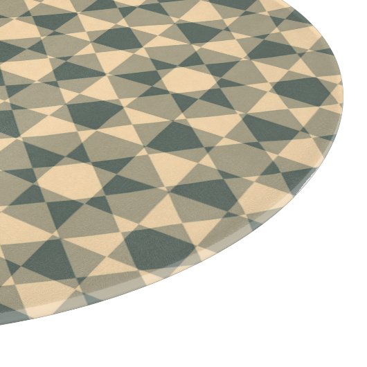 Colorful Checker Diamond Plaid Pattern Schneidebrett (Ecke)