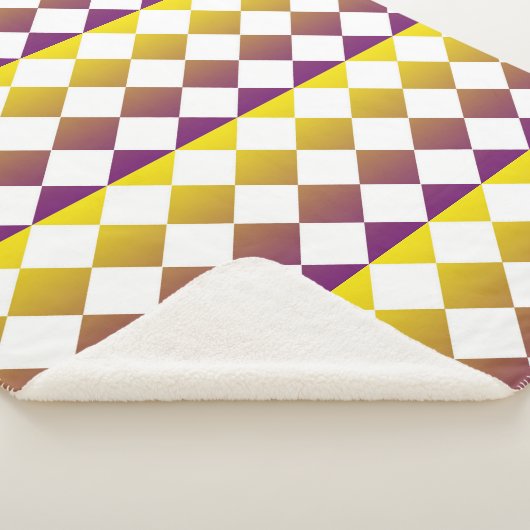 Colorful Checker Diamond Plaid Seamless Pattern Sherpadecke (3/4)