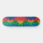 Colorful Checkered Pattern Skateboard (Horizontal)