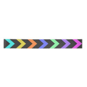 Colorful Chevron Vibrant Cool Summer Fun Pattern Satinband (Vorderseite)
