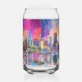 Colorful Chicago Skyline Dosenglas (Links)