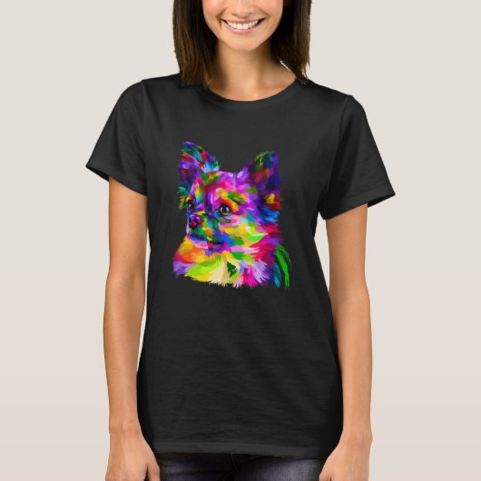 Colorful Chihuahua Graphic T-Shirt (Vorderseite)