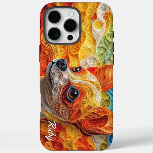 Colorful Chihuahua Portrait Case-Mate iPhone Hülle (Rückseite)
