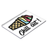 Colorful Chill Out Ice Creme Notizblock (Linke Seite)