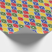 Colorful Christmas Bauble Decorative Pattern Geschenkpapier (Ecke)