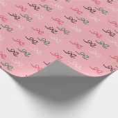 Colorful Christmas Bow Pattern Geschenkpapier (Ecke)