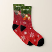 Colorful Christmas Decorations Socken (Paar)