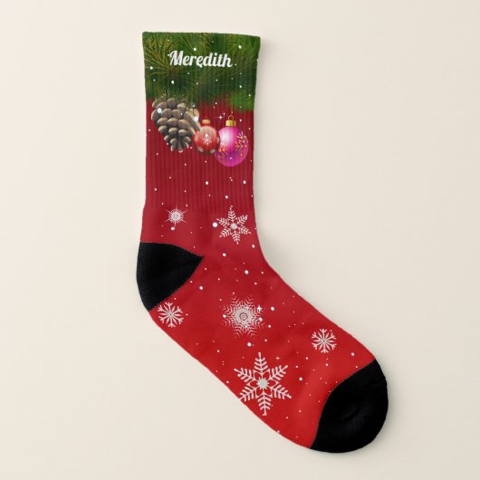 Colorful Christmas Decorations Socken (Links - Innen)