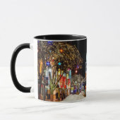 Colorful Christmas Eve Snow City Black Tasse (Links)