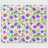 Colorful Christmas Holiday Seamless Pattern Geschenkpapier (Flach)
