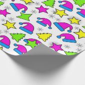 Colorful Christmas Holiday Seamless Pattern Geschenkpapier (Ecke)