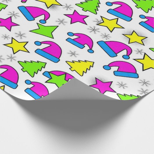 Colorful Christmas Holiday Seamless Pattern Geschenkpapier (Ecke)