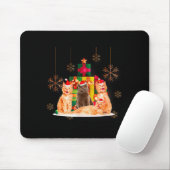 Colorful Christmas Lights Cat Christmas Pajamas Ch Mousepad (Mit Mouse)