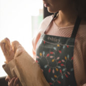 Colorful Christmas Lights | Personalized Holiday Schürze