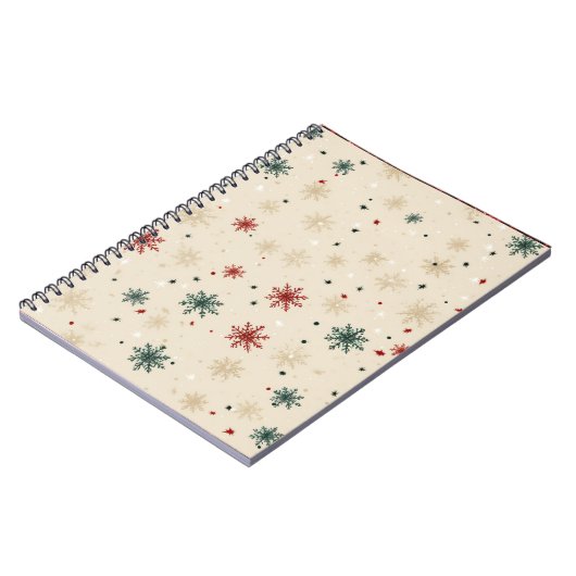 Colorful Christmas Notebook – Festive Winter Desig Notizblock (Linke Seite)