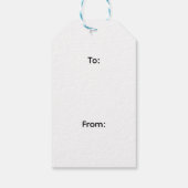 Colorful Christmas Ornaments Geschenkanhänger (Rückseite)