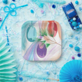 Colorful Christmas Ornaments Paper Plates Pappteller (Party)