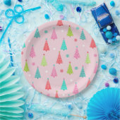 Colorful Christmas Plates Pappteller (Party)