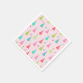 Colorful Christmas Tree Holiday Paper Napkin Serviette (Ecke)