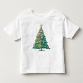 Colorful Christmas Tree Kleinkind T-shirt (Vorderseite)